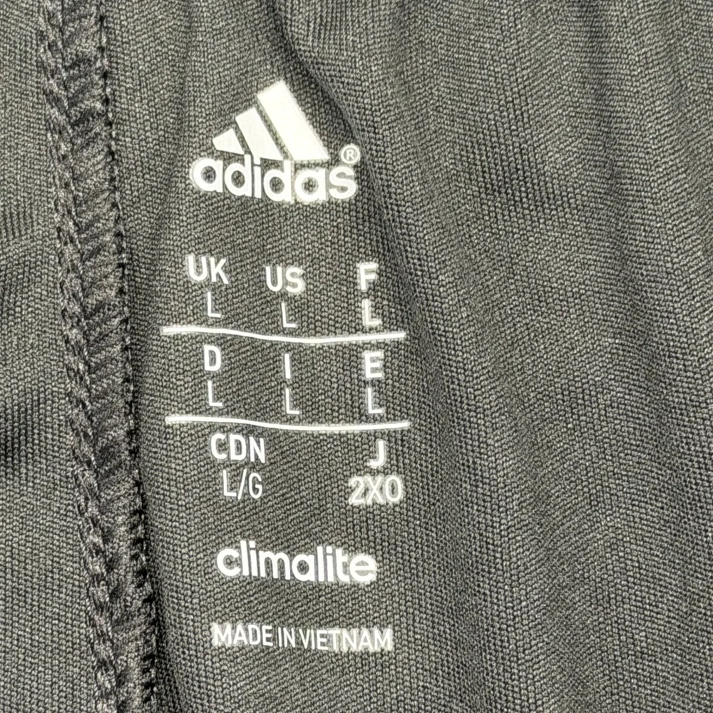 Adidas AA2927 Mens Large Black Climalite Performance 3-Stripe Basketball Shorts